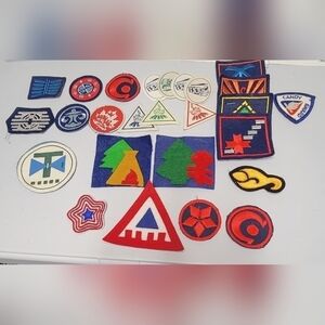 Vintage girl scout patches 26 of them